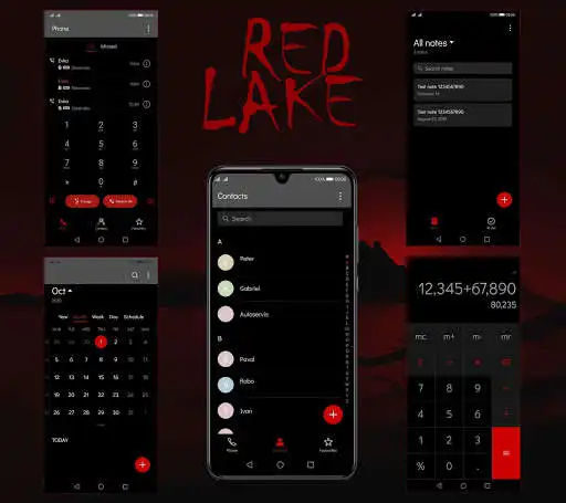 Play [EMUI 10]Red Lake Theme as an online game [EMUI 10]Red Lake Theme with UptoPlay